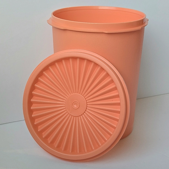 NIB Tupperware 4 Tall Canister Nesting Set w 1-touch Lids, Retro Multicolor 8pc - Picture 5 of 8